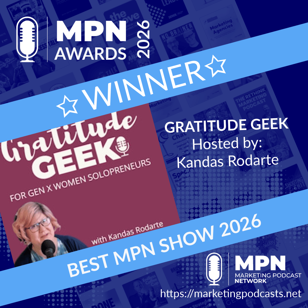 Gratitude Geek wins Best MPN Show at the 2026 MPN Awards